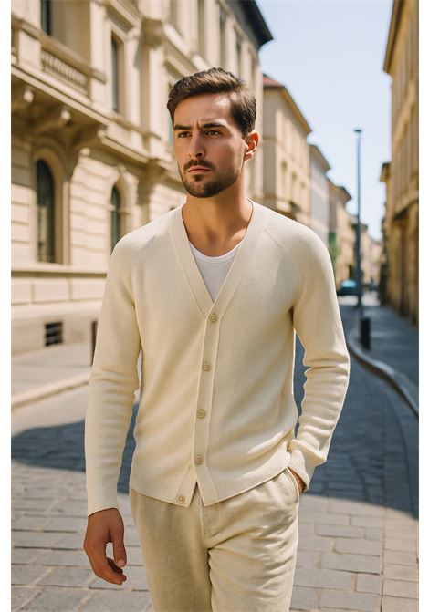 Cardigan Uomo Paolo Pecora in Maglia a Costine Elegante e Leggero PAOLO PECORA | Cardigan | A049 F4001102